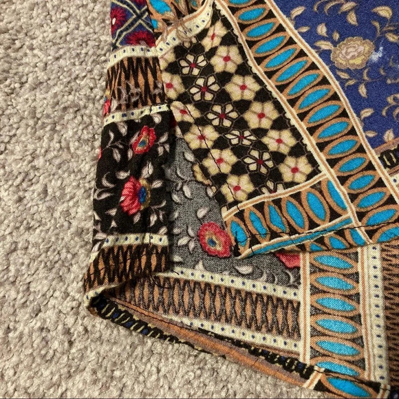 American Eagle Outfitters Boho Lace-up Blouse S - Picture 13 of 16